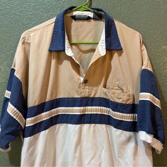 Vintage Knightsbridge 80s 90s XL Men’s Short Sleeve Shirt - Picture 3 of 10